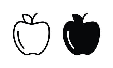 apple icon, apple symbol vector