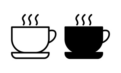 Coffee cup icon vector for web