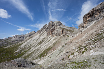 Landscapes from the Puez area, in Dolomites