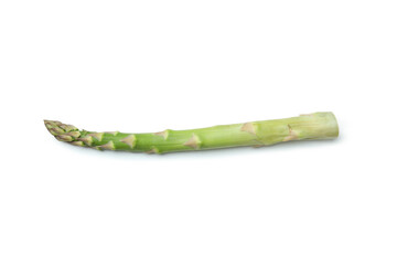 Fresh green asparagus isolated on white background
