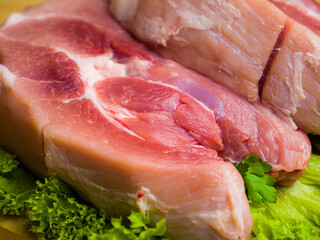 raw fillet with spices