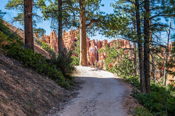 A gorgeous view of the landscape in Bryce Canyon National Park, Utah