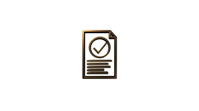 Office icon. Web icon set. Office, great design for any purposes. Motion graphics.