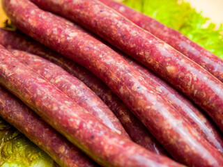 raw sausage