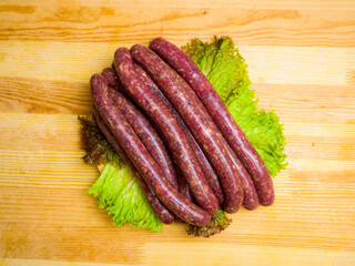 raw sausage