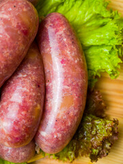 raw chicken sausage