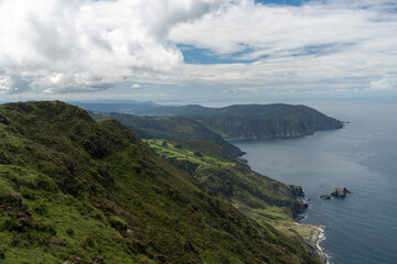 Vixia de Herbeira cliffs in Capelada mountain range, Cedeira, Galicia, Spain.