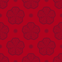 Bardy seamless pattern with vintage ornament. Good for clothing, textiles, backgrounds and prints. Vector illustration.