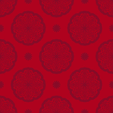 Bardy seamless pattern with vintage ornament. Good for backgrounds, prints, apparel and textiles.