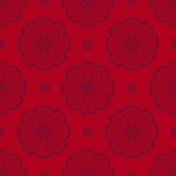 Bardy seamless pattern with vintage ornament. Good for backgrounds, prints, apparel and textiles. Vector illustration.
