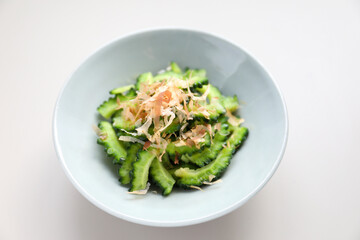 ゴーヤのおひたし おかかのせ