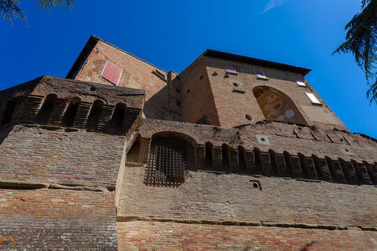 dozza medieval fortress seat of the regional wine shop bologna