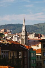 Fototapeta na wymiar cityscape of Bilbao city, Spain, travel destination