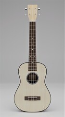 Obraz premium Ukulele in a studio setup, 3D render.