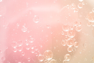 Abstract Pink water bubbles background