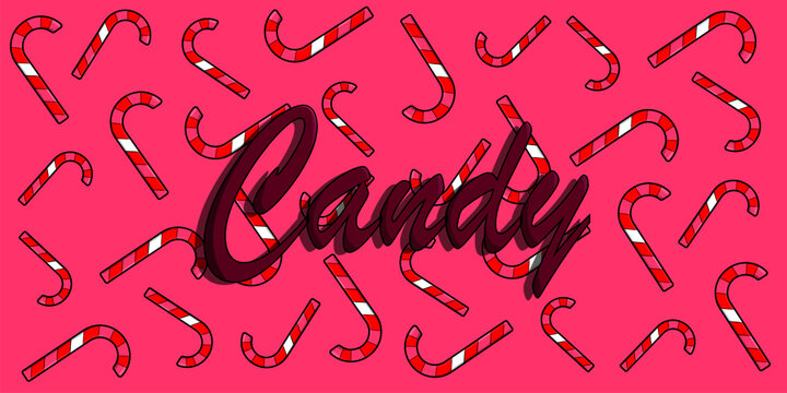 Pattern whith candy