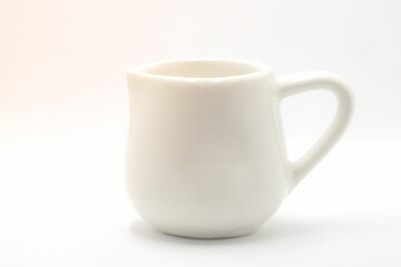 white cup  isolated on white background