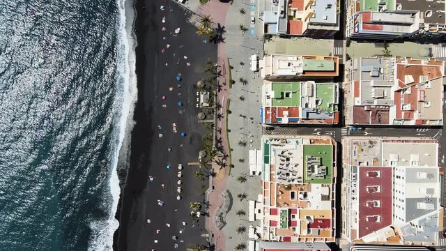 Aerial view on Puerto Naos in La Palma, Canary Islands, Spain