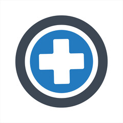 Obraz premium Healthcare Sign, vector and glyph