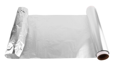 A roll of aluminum foil