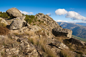 Risco de la Colmena en la Sierra de Gredos. España. Europa.