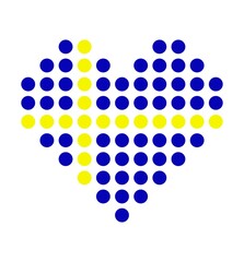 Herz aus Punkten: Schweden