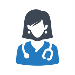 Doctor icon, vector and glyph