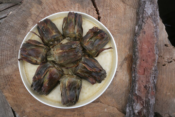 grilled artichokes as dieuretic healthy food