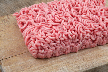 minced meat as ingredient for burgers