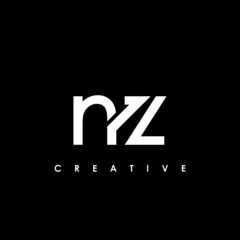 NZ Letter Initial Logo Design Template Vector Illustration