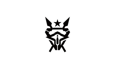 Symbol Army With Arrow logo vector icon illustration