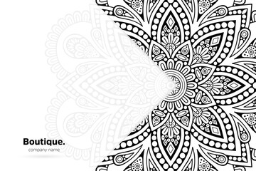 Dreamy wallpaper with mandala pattern