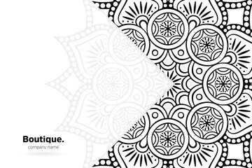 Dreamy wallpaper with mandala pattern