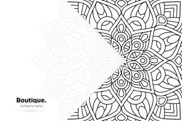 Dreamy wallpaper with mandala pattern