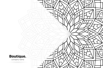 Dreamy wallpaper with mandala pattern