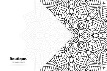 Dreamy wallpaper with mandala pattern