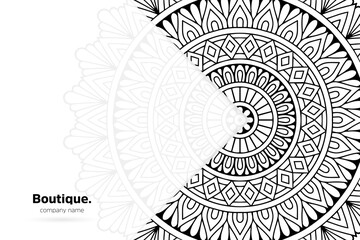 Dreamy wallpaper with mandala pattern