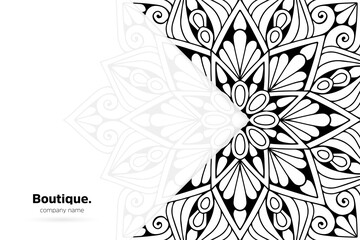 Dreamy wallpaper with mandala pattern