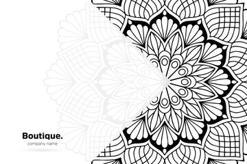 Dreamy wallpaper with mandala pattern