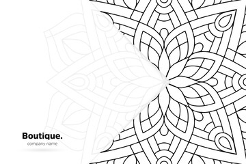 Dreamy wallpaper with mandala pattern