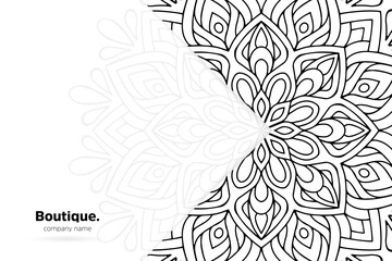 Dreamy wallpaper with mandala pattern