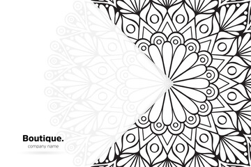 Dreamy wallpaper with mandala pattern