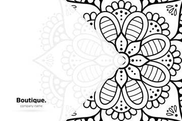 Dreamy wallpaper with mandala pattern