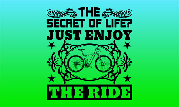 Just enjoy the ride cycling tshirt 