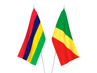 Republic of Mauritius and Republic of the Congo flags