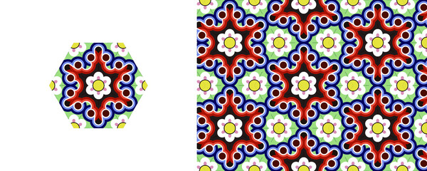 Korean traditional decorative patterns of temples.