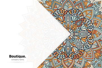 Dreamy wallpaper with mandala pattern