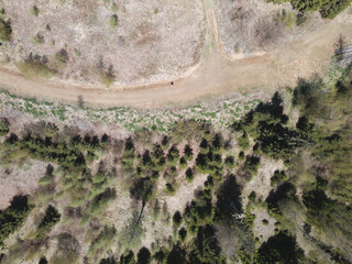a path in the dry mountains