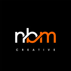 NBM Letter Initial Logo Design Template Vector Illustration