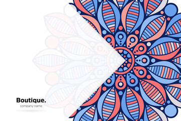 Dreamy wallpaper with mandala pattern